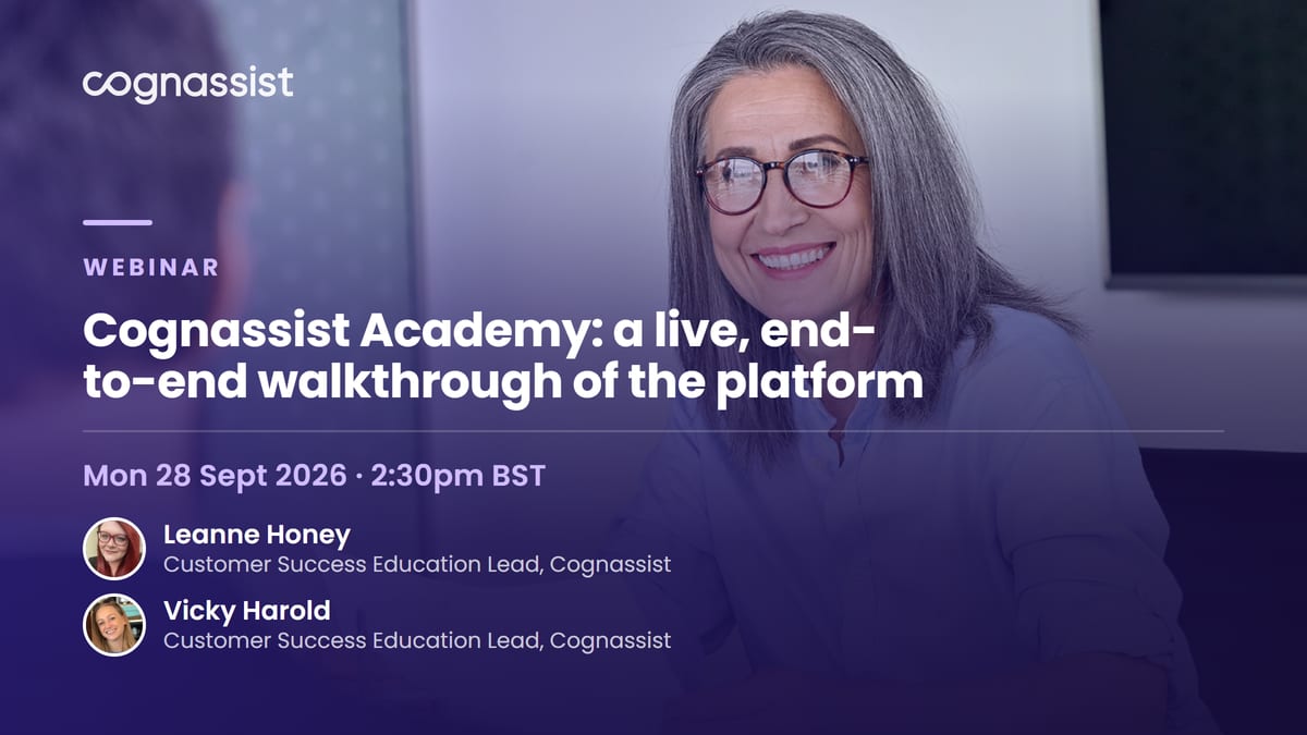 Cognassist Academy: a live, end-to-end walkthrough of the platform