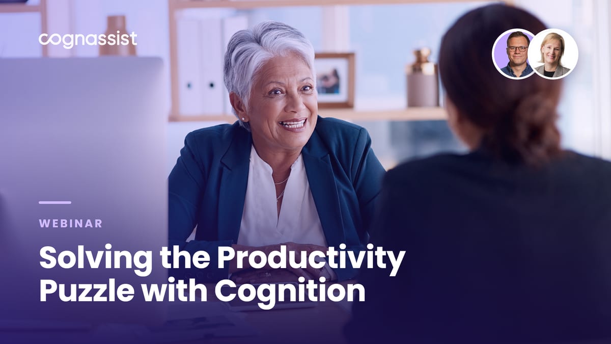 Solving the Productivity Puzzle with Cognition