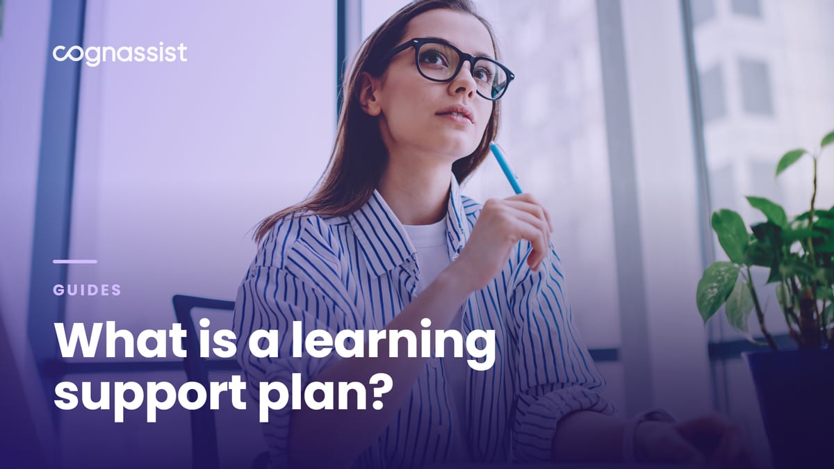 What is a learning support plan?