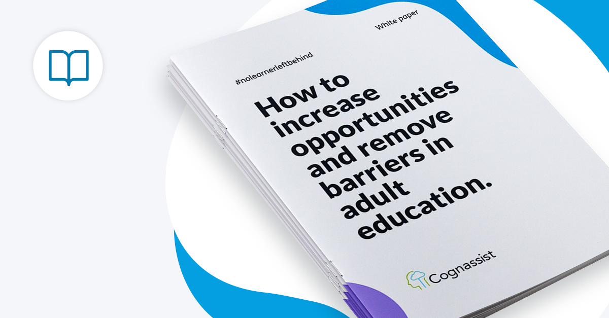 How to increase opportunities and remove barriers in adult education